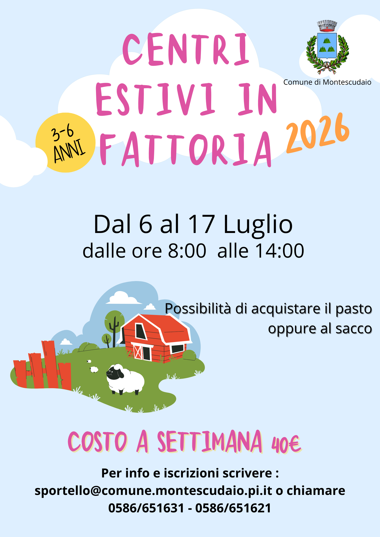 Centri estivi in fattoria 2026